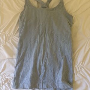Lululemon Athletica Sky Blue Ribbed Tank